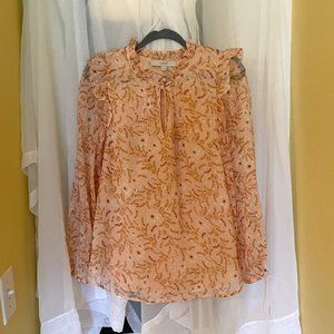 Ann Taylor Loft Semi-Sheer Lightweight Blouse